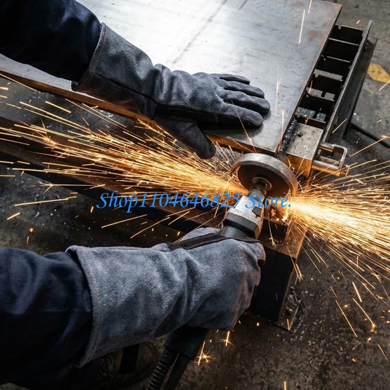 Heat Resistant Glove - Guanti da saldatura in pelle resistenti,