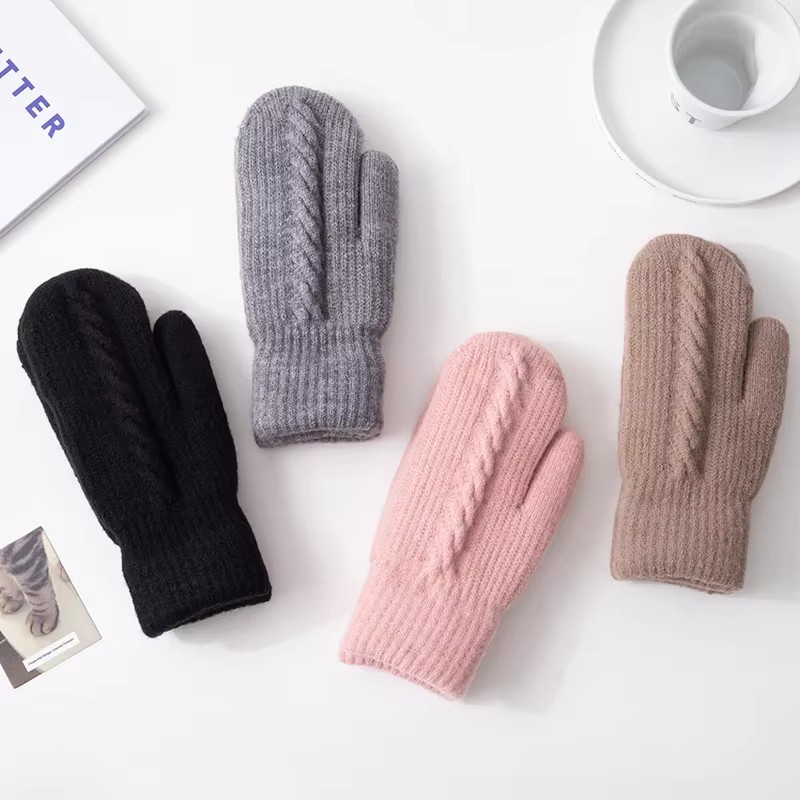 Heat Resistant Glove - Guanti invernali da donna, lavorati a