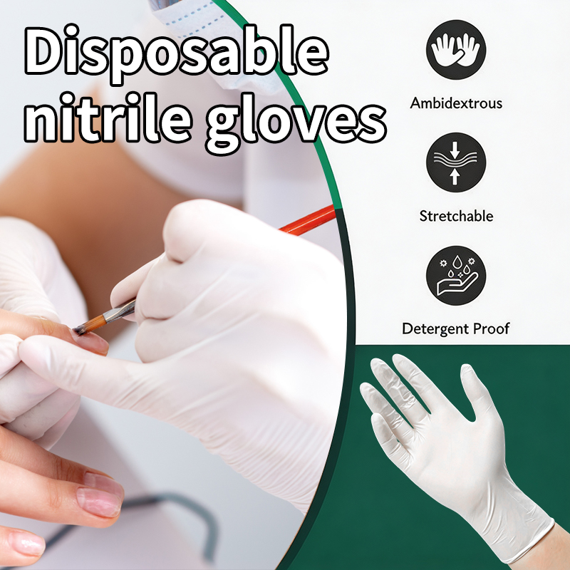Latex Disposable Glove - 10/50/100/200/400 Pezzi Guanti Monouso in Nitrile